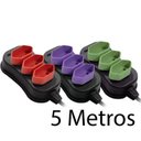 Ver imagem 1 de Extensão Elétrica - 5 Metros - Cores Sortidas