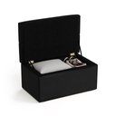 Ver imagem 4 de Calçadeira Sagitarius 90 para Cama de Solteiro Couro Artificial Preto Aradecor