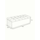 Ver imagem 5 de Calçadeira Sagitarius 90 para Cama de Solteiro Couro Artificial Preto Aradecor