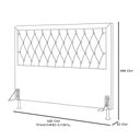 Ver imagem 5 de Cabeceira Centaurus 140 Casal Courino Branco Aradecor