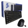Kit Teclado + Mouse sem Fio 015-0079 Office - 1