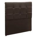 Ver imagem 1 de Cabeceira Painel De Solteiro 90cm Para Cama Box Clean Napa Marrom - SA Móveis