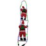 Papai Noel Duplo Natal Escada Iluminada LED 90cm Enfeite Natalino Loja Casa Shopping Fim de Ano Deco - 6