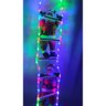 Papai Noel Duplo Natal Escada Iluminada LED 90cm Enfeite Natalino Loja Casa Shopping Fim de Ano Deco - 3
