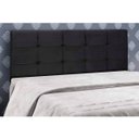 Ver imagem 2 de Cabeceira Painel De Casal 190cm Para Cama Box Clean Napa Preto - SA Móveis