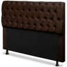 Cabeceira Casal 140cm Para Cama Box Paris Suede Marrom - SA Móveis - 1