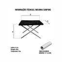 Ver imagem 4 de Mesa Dobrável Portátil De Alumínio Camping Praia Churrasco