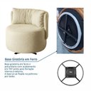 Ver imagem 7 de Conjunto 2 Poltronas Giratórias com Retorno Estofadas Linho Bege Espresso Móveis