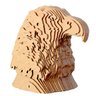 Quebra cabeças 3d cabeça águia decoração ornamento enfeite INDÚSTRIA FENIX - 1
