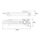 Ver imagem 3 de Estilete Profissional Tramontina Master 43390/301 3 Lâminas