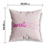Kit 4 Capas de Almofadas Decorativas Piscadinha Rosa - 7