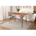 Ver imagem 1 de Mesa De Jantar Retangular 120 X 80 Mdp Pé De Ferro Ametista Rede Móveis