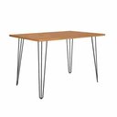 Ver imagem 2 de Mesa De Jantar Retangular 120 X 80 Mdp Pé De Ferro Ametista Rede Móveis