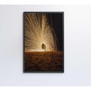 Ver imagem 2 de Quadro Praia Noturna 80x120 Cm Vidro Impresso