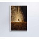 Ver imagem 6 de Quadro Praia Noturna 80x120 Cm Vidro Impresso