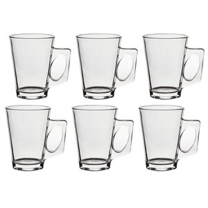 Jogo 6 Canecas de Vidro Casual 185ml Class Home