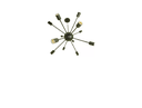 Ver imagem 2 de Lustre Pendente Moderno Sputinik Atomo Pt Fosco 12l