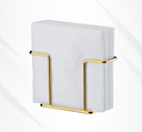 Ver imagem 1 de Porta Guardanapos Mesa Luxo Cozinha - Dourado
