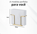 Ver imagem 3 de Porta Guardanapos Mesa Luxo Cozinha - Dourado