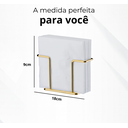 Ver imagem 3 de Porta Guardanapos Mesa Luxo Cozinha - Dourado