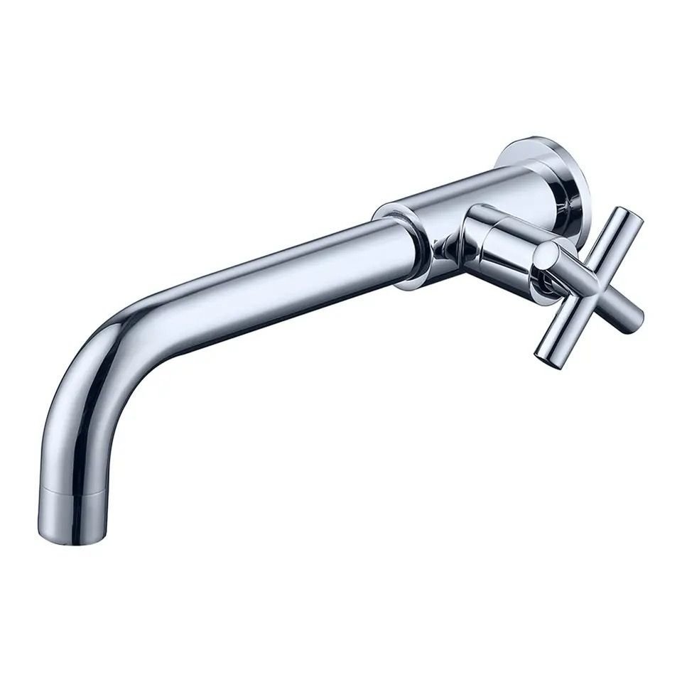 Torneira de Parede para Lavabo Banheiro Lavatório Área de Serviço Inox Cromada Luxo 1/4v