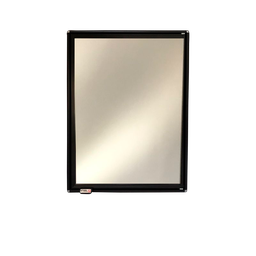 Armário Espelho Para Banheiro Alumínio Parede Sobrepor Cromado ou Preto 1 Porta Grande Steel Design  - 7