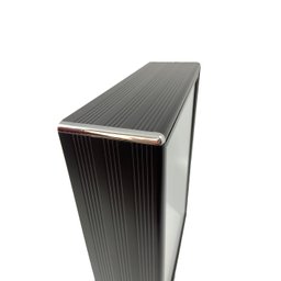 Armário Espelho Para Banheiro Alumínio Parede Sobrepor Cromado ou Preto 1 Porta Grande Steel Design  - 6