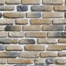 Papel de Parede Adesivo Tijolo 018 Bege e Cinza 4.80x0.58m - 2