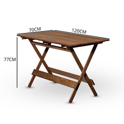 Conjunto 120x70 e 04 Cadeiras Davos em Madeira Nobre Marcenaria Real - 4