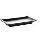 Ver imagem 6 de Travessa Melamina Prato Sushi Lyor Tóquio Preto 17,5x11x2cm Retangular