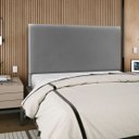 Ver imagem 1 de Cabeceira Cama Box Reta King 195cm Luna Corino C/frame Grafite