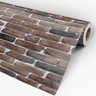 Papel de Parede Adesivo Tijolo 021 Marrom e Preto 1.20x0.58m - 3