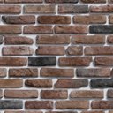Ver imagem 2 de Papel de Parede Adesivo Tijolo 021 Marrom e Preto 2.40x0.58m