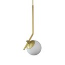 Ver imagem 3 de Lustre Pendente On Ly - Dourado com Globo de Vidro Branco - 4127-14-br