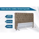 Ver imagem 2 de Cabeceira Cama Box Estofada Solteiro Solteiro Imperatriz Suede Cinza - Simbal