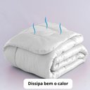 Ver imagem 3 de Edredom Casal Queen 6 Peças Fino para Verão Função Cobre Leito Branco Casa Dona