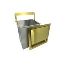 Ver imagem 4 de Lixeira Dourada Quadrada em Aço Inox para Embutir 4L By Fineza