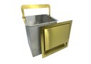Ver imagem 4 de Lixeira Dourada Quadrada em Aço Inox para Embutir 4L By Fineza