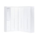 Ver imagem 2 de Guarda- Roupa Modulado Roupeiro de Canto L 7 Portas 6 Gavetas Sapateira Versatille Yescasa