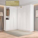 Ver imagem 5 de Guarda- Roupa Modulado Roupeiro de Canto L 7 Portas 6 Gavetas Sapateira Versatille Yescasa