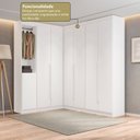 Ver imagem 5 de Guarda- Roupa Modulado Roupeiro de Canto L 7 Portas 6 Gavetas Sapateira Versatille Yescasa