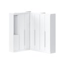 Ver imagem 2 de Guarda- Roupa Modulado Roupeiro de Canto L 7 Portas 6 Gavetas Sapateira Versatille Yescasa