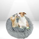 Ver imagem 3 de Caminha Cama Pet 50x50 Peludo Liso Pet Redonda Colors Cinza