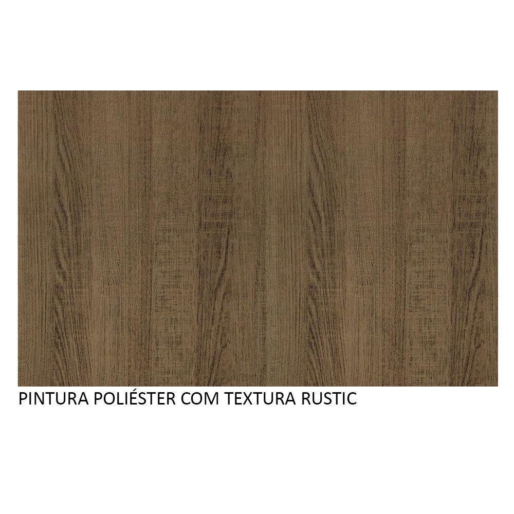 Guarda-roupa Solteiro 2 Portas de Correr com Espelho 4 Gavetas Rustic Vivare Plus Madesa - 10