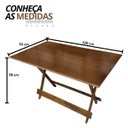 Ver imagem 2 de Mesa Dobrável de Mdf 120x70 Imbuia
