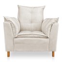 Ver imagem 2 de Kit Poltrona Amamentação Sara e Puff Veludo Neros Interiores - Bege