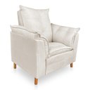 Ver imagem 3 de Kit Poltrona Amamentação Sara e Puff Veludo Neros Interiores - Bege