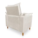 Ver imagem 4 de Kit Poltrona Amamentação Sara e Puff Veludo Neros Interiores - Bege