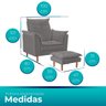 Poltrona de Amamentação com Puff Marrom Cookiee - Meu Estofado - 5