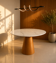 Ver imagem 2 de Mesa Redonda Cone 110cm em Mármore Espírito Santo